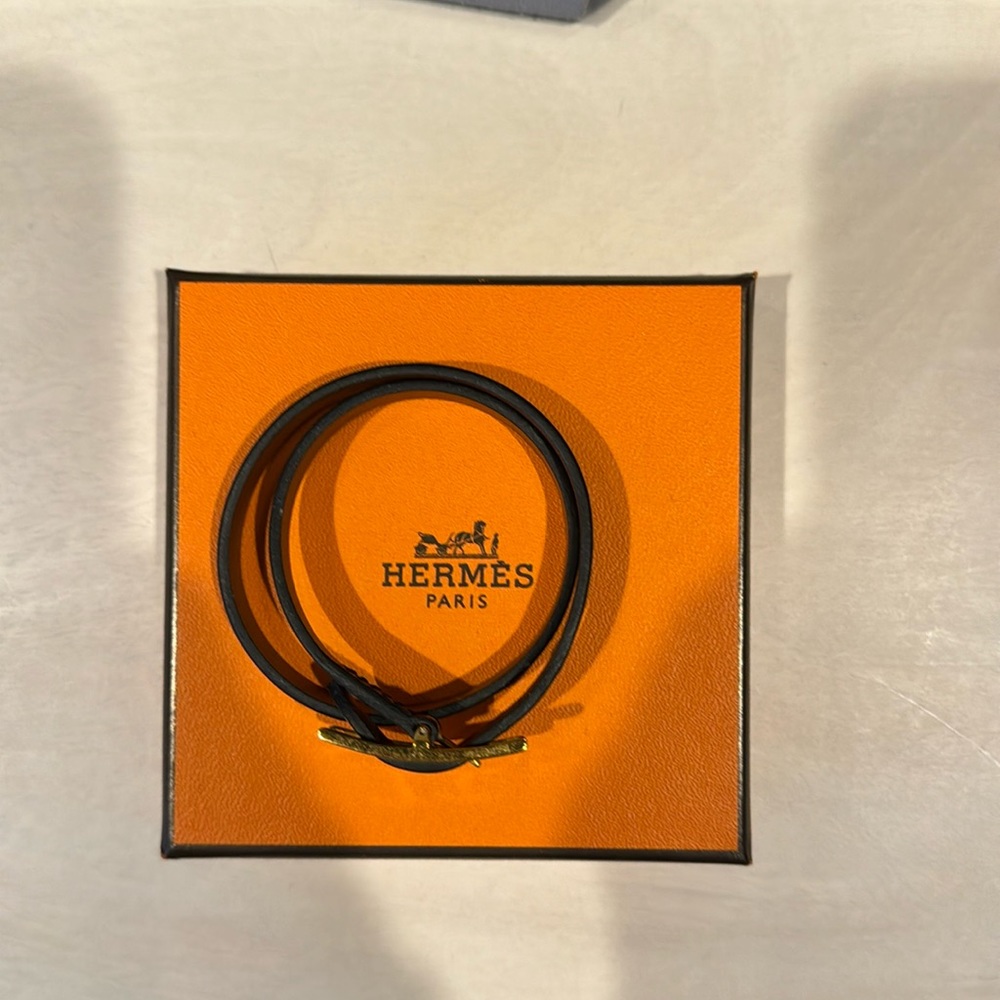 Hermes Behapi Leather Bracelet